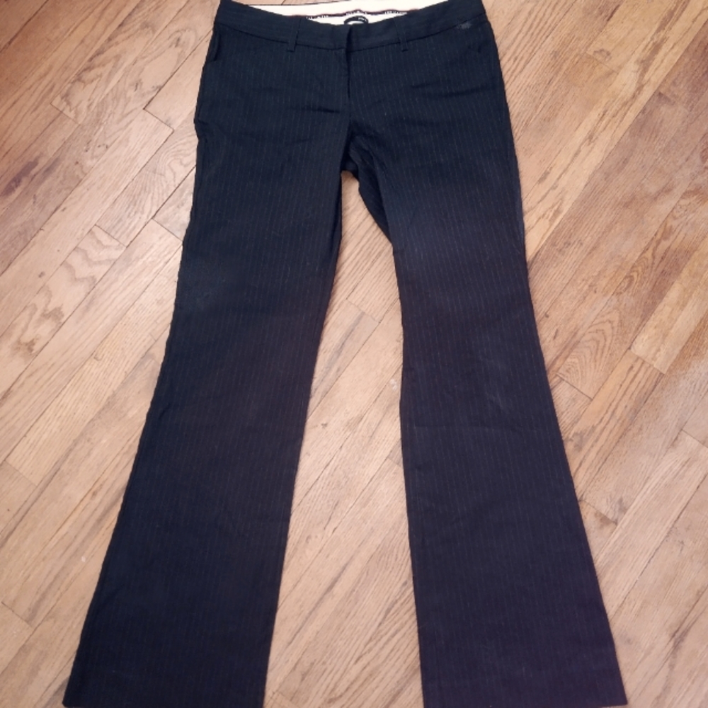VTG The Limited Drew Fit Black Pin Stripped Trousers 4